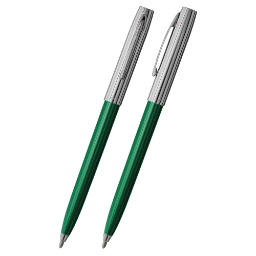 Ручка Fisher Space Pen Cap-O-Matic Green & Chrome купити за ціною 975 грн на сайті - THEWATCH