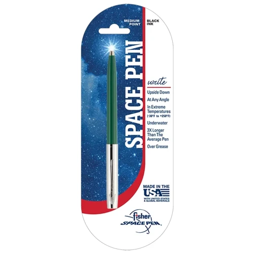 Ручка Fisher Space Pen Cap-O-Matic Green & Chrome купити за ціною 975 грн на сайті - THEWATCH