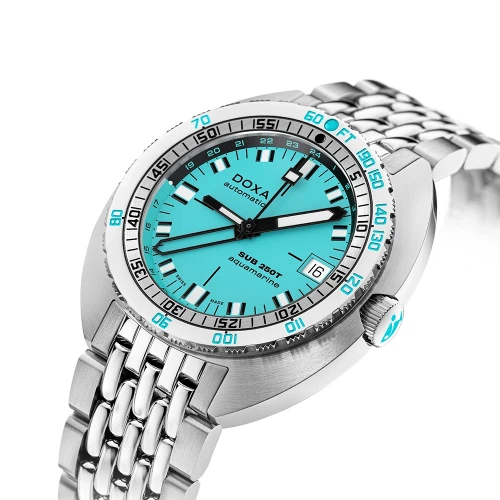 Чоловічий годинник DOXA SUB 250T GMT AQUAMARINE 855.10.241.10 купити за ціною 129100 грн на сайті - THEWATCH