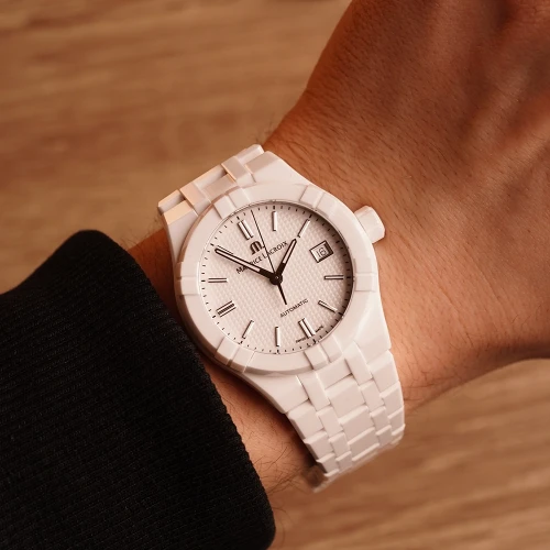 Мужские наручные часы MAURICE LACROIX AIKON AUTOMATIC CERAMIC 39MM AI6007-CRM72-130-7 купить по цене 178200 грн на сайте - THEWATCH