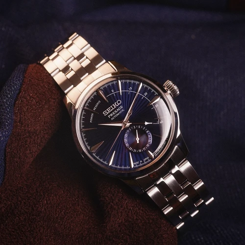 Чоловічий годинник SEIKO PRESAGE COCKTAIL TIME BLUE MOON SSA347J1 купити за ціною 27800 грн на сайті - THEWATCH